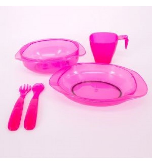 Anakku 幼儿餐具 （粉红）
