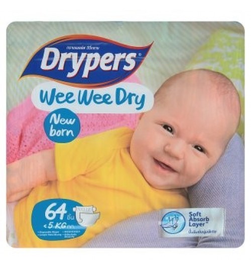 Drypers Wee Wee干爽型 的新生儿至5公斤的宝宝一次性纸尿布