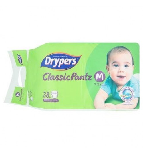 Drypers经典的中号7-12公斤一次性纸尿裤