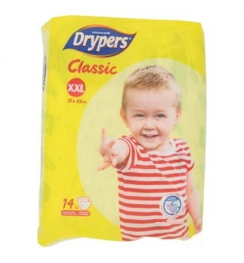 Drypers经典的超大号15公斤以上的一次性纸尿布