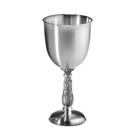 红酒無柄高腳杯 	（杯脚附有花纹）