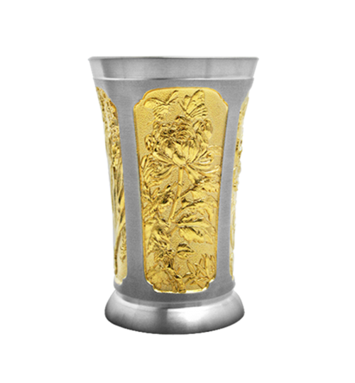 杯 - 镀金	（花儿盛开）