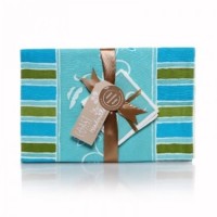 海蓝色咖啡杯具含4杯垫