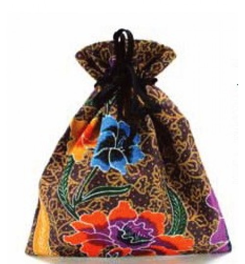马来传统蜡染花样精品束袋（小）