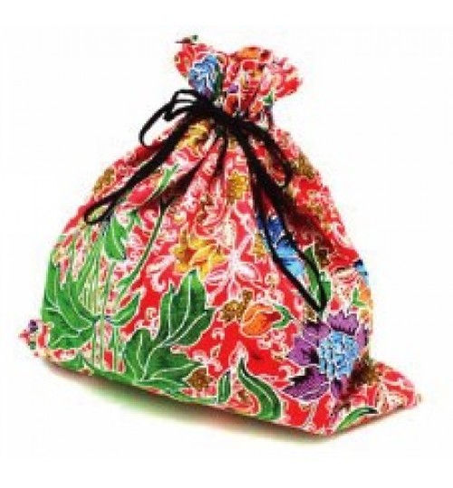 马来传统蜡染花样精品束袋（大）