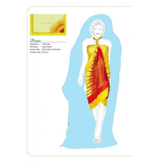 100%手工绘制丝绸 