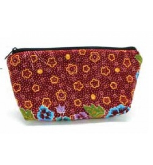 马来传统蜡染花样精品化妆包